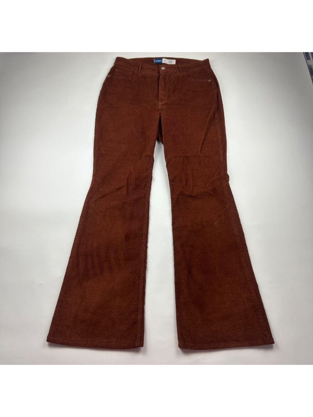 Old Navy Redwood Grove Stretch Pincord High Rise Flare Pants 12
